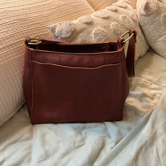 Portland Leather Nutmeg Shoulder Bag - Picture 5 of 11